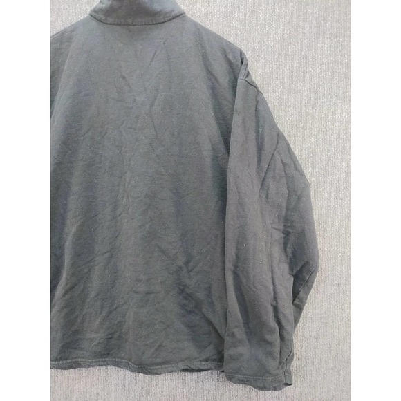 Mens 1/4 Zip Pullover Sweatshirt Embroidered Horse Racing Jockey 1904-2004 Black - Picture 7 of 10